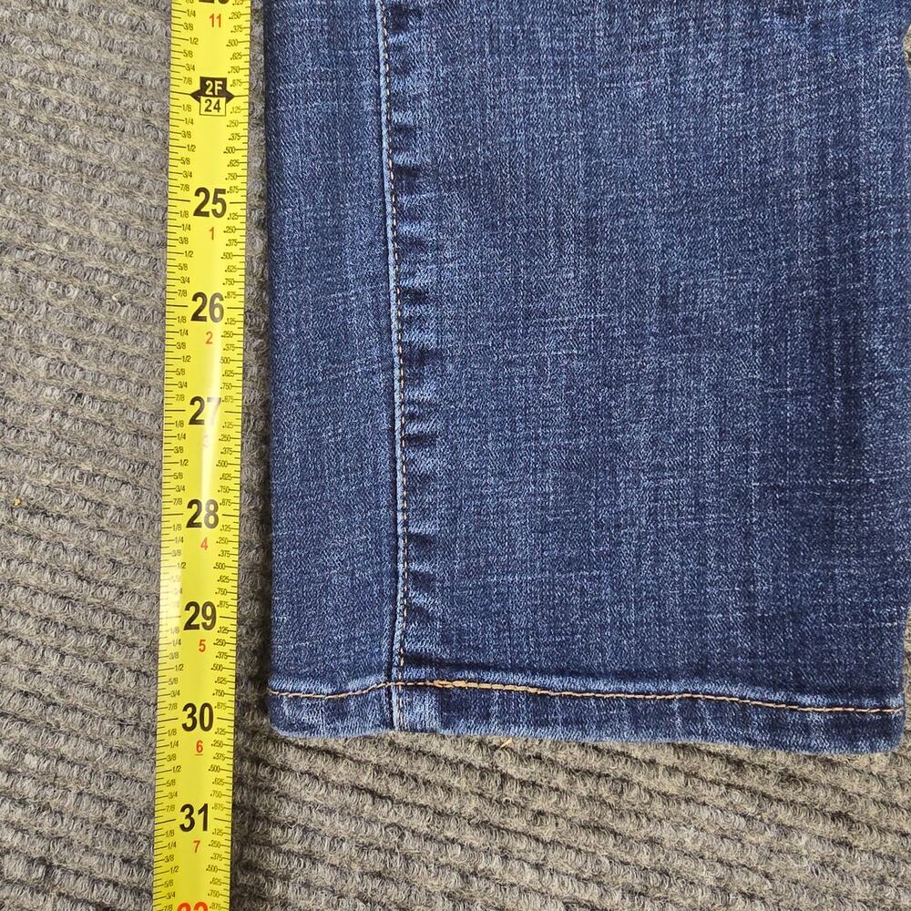 Levi's 314 Shaping Straight Jeans Womens 27x30 Blue Stretch Mid Rise - Picture 8 of 9